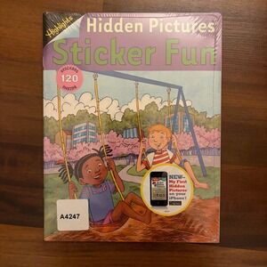 NEW 5 Highlights Hidden Pictures Sticker Fun Kids Activity Book 120 Stickers